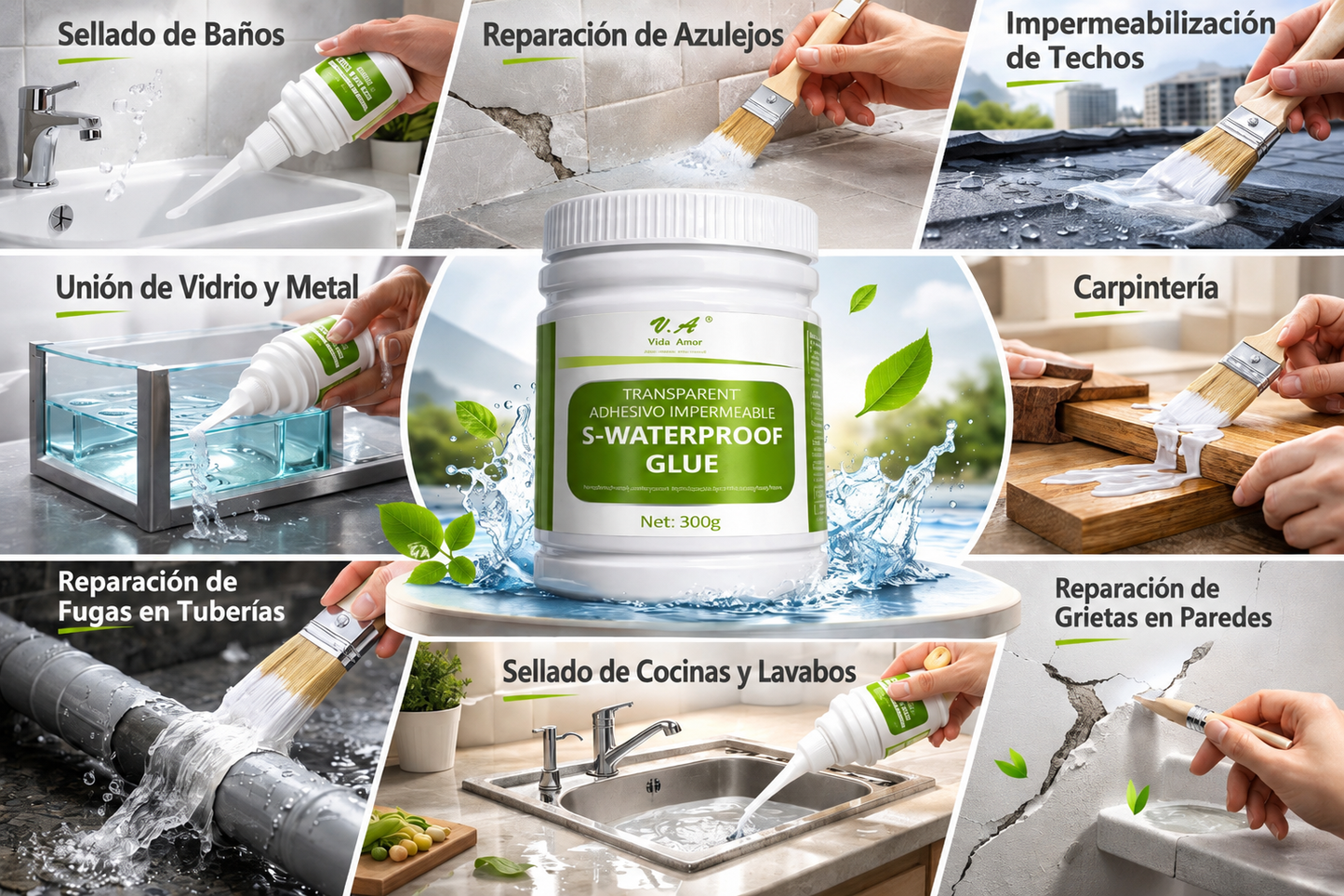 Sellador Impermeabilizante Transparente + Brocha