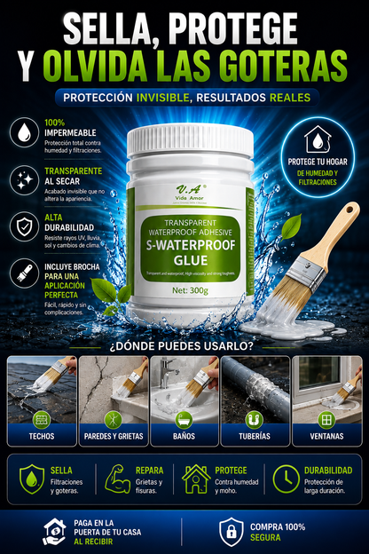 Sellador Impermeabilizante Transparente + Brocha